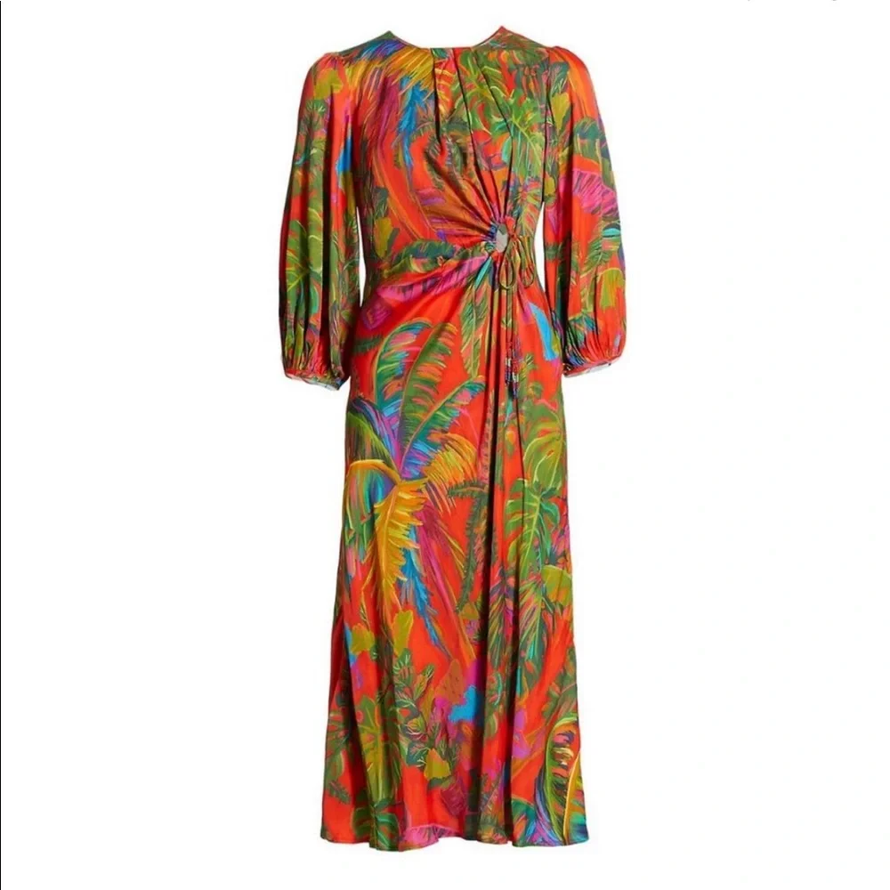 FARM Rio Jungle Cutout Midi Dress - Picture 7 of 11